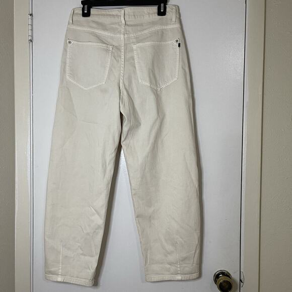 Anthropologie Pilcro and the letterpress the breaker high rise beige jeans Sz 27 - Picture 4 of 6
